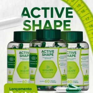 Combo 03 Unidades Active Shape Acquafit 60 Capsulas - Promoção